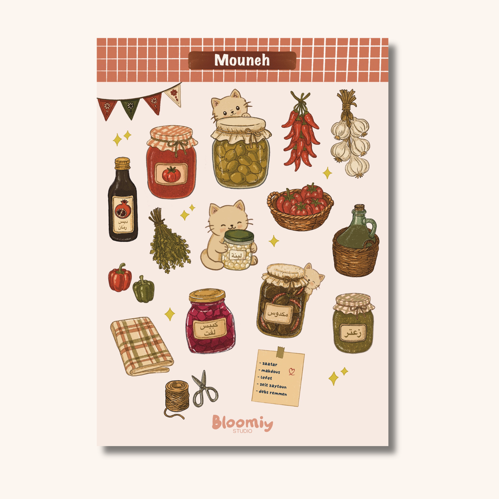 Mouneh - Sticker Sheet