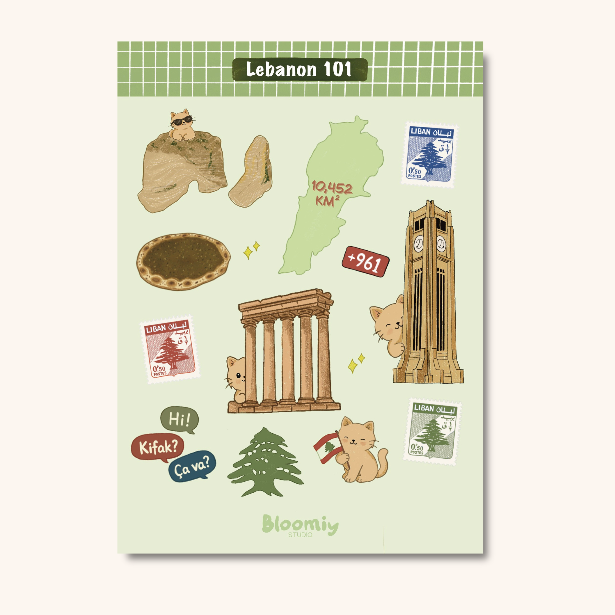 Lebanon 101 - Sticker Sheet