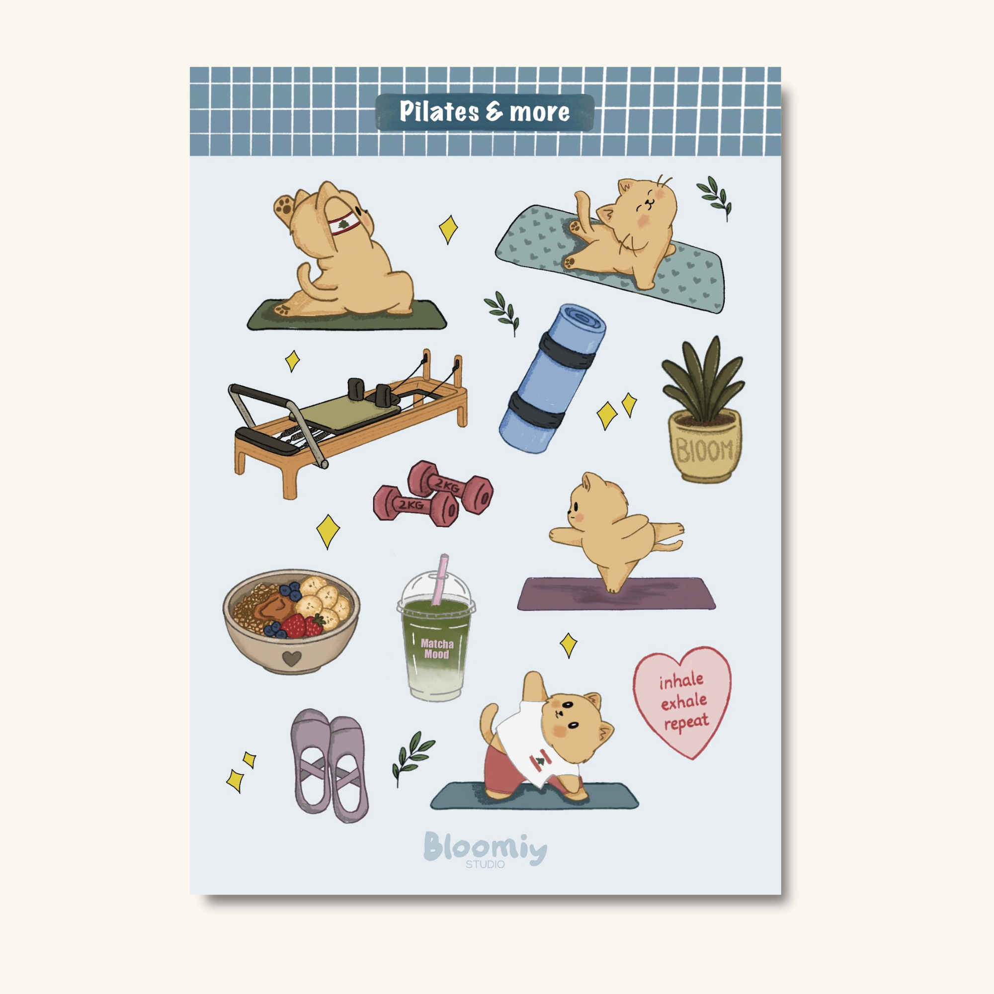 Pilates & More - Sticker Sheet